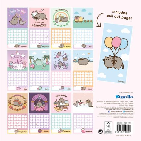 Pusheen Official 2018 Square Calendar Extra Image 1